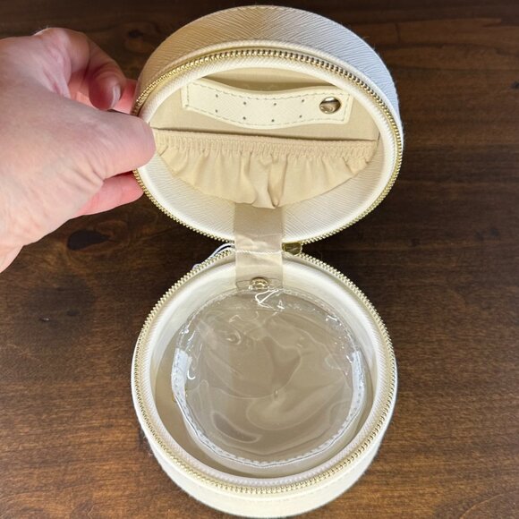 Mud Pie "good as gold' Round Jewelry Travel Box - NWT - Picture 5 of 5